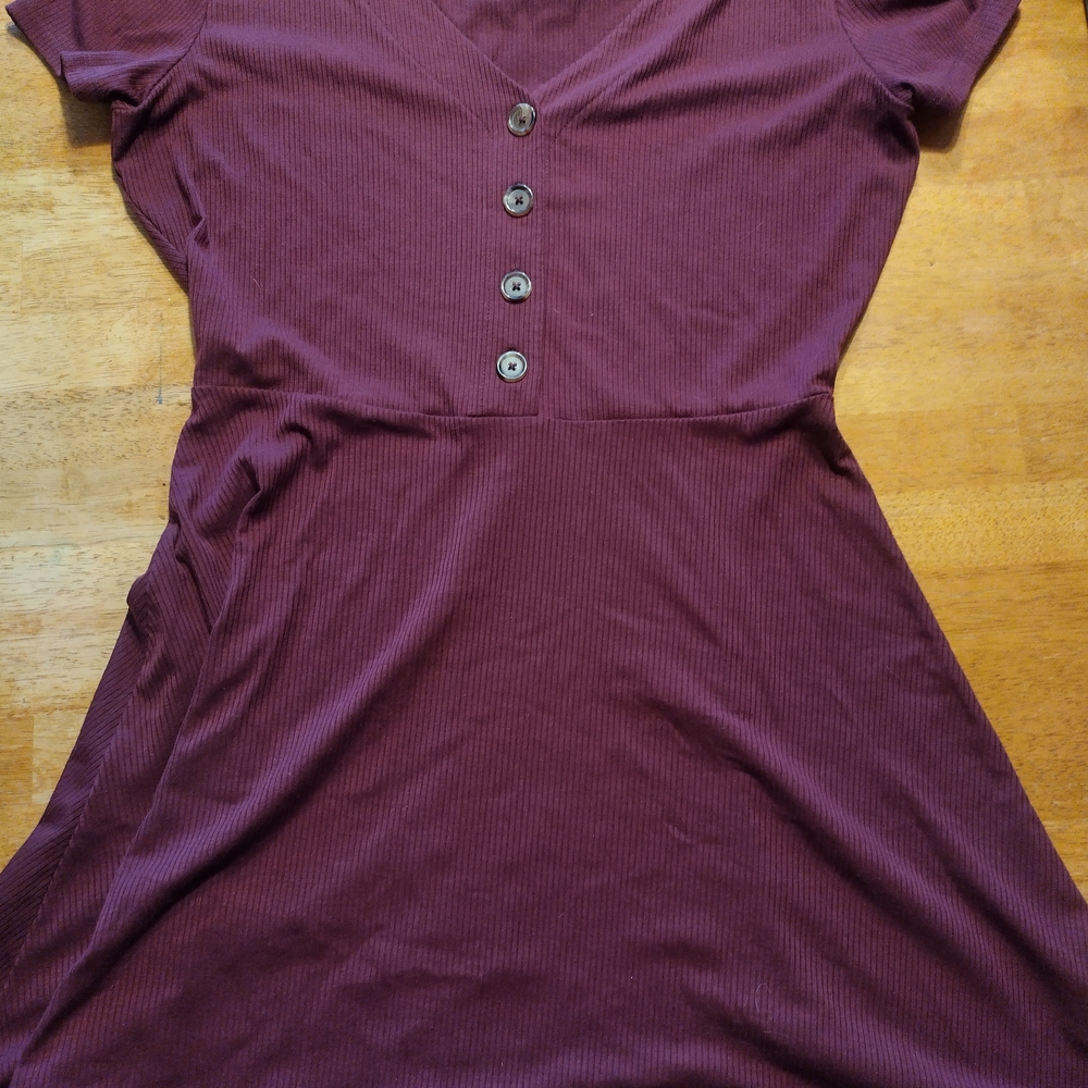 No Boundaries Burgundy Mini Dress